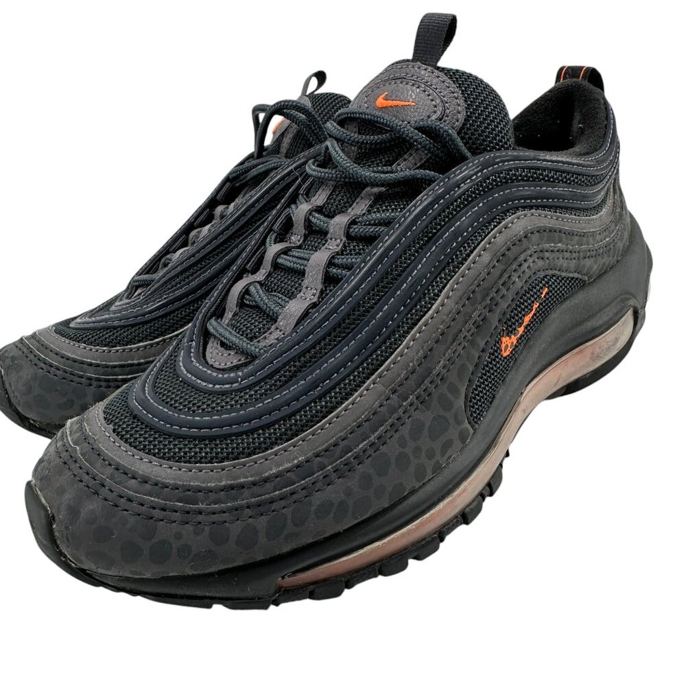 Nike Air Max 97 Off Noire Safari Orange Gray BV1243-001 Unisex Youth Size 6.5